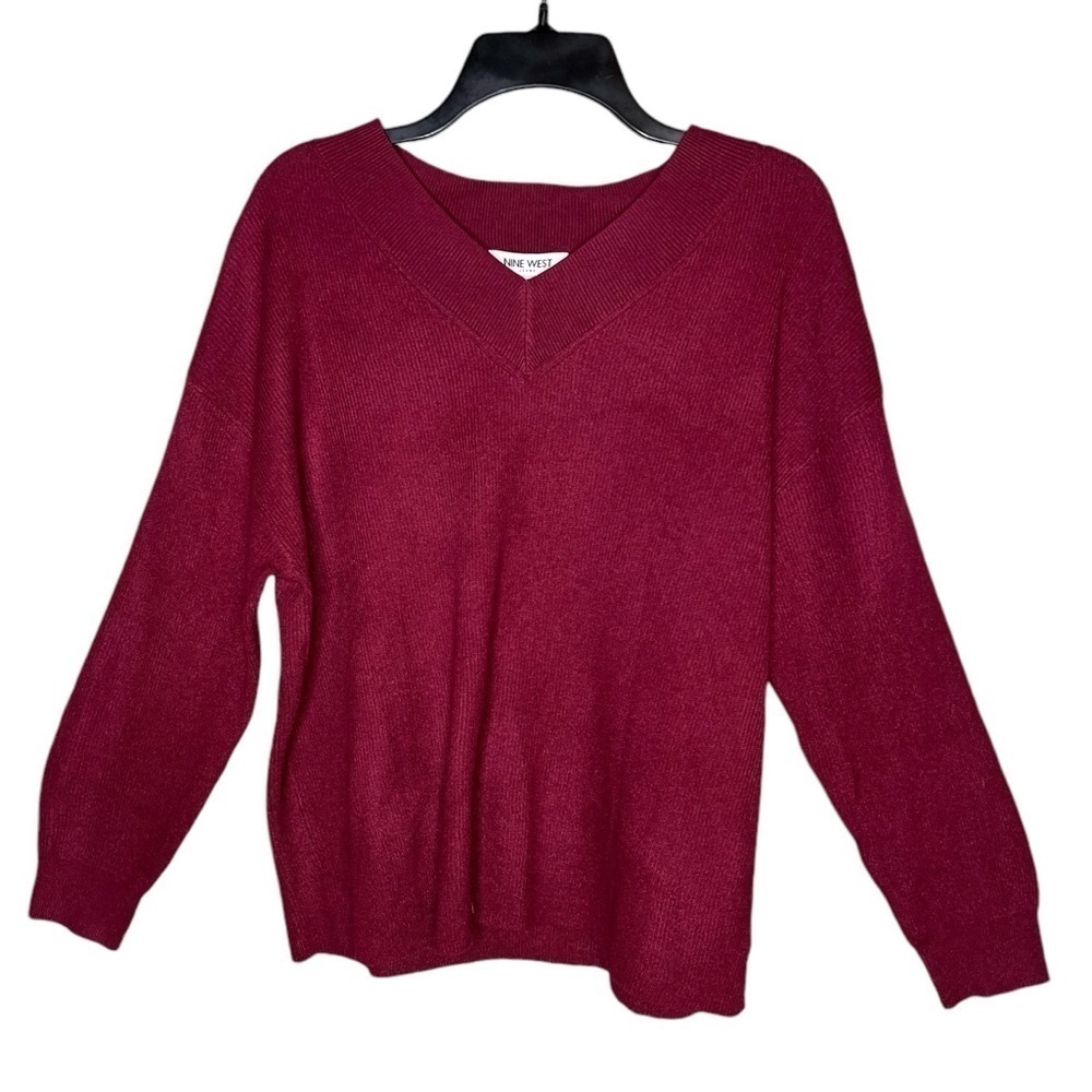 Nine West Jeans V-Neck Pullover Sweater